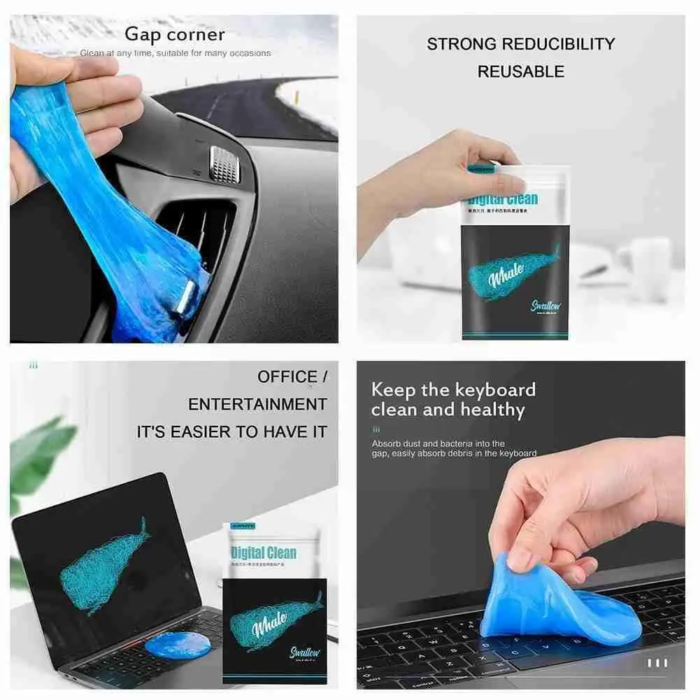 

Mechanical Keyboard Cleaner Gel Eraser Car Air Vent Non Stick Cleaning Magic PC Accessories Gel Laptop Wash Remover Dust To K2J3