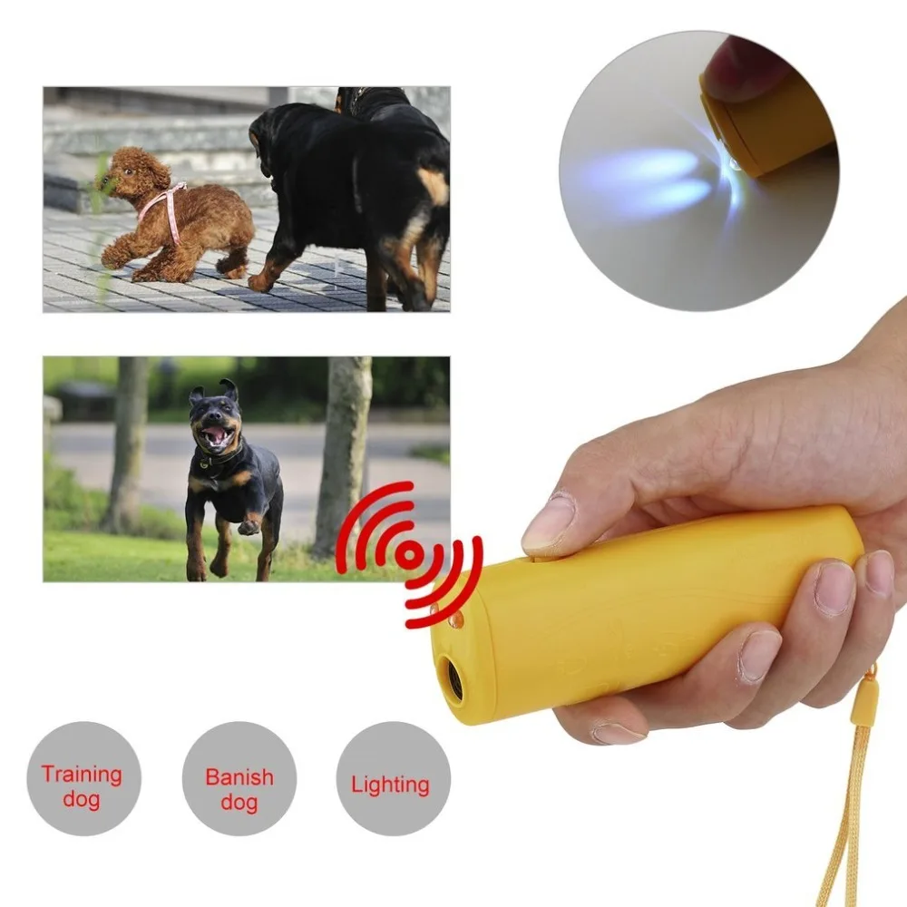 Free shipping Dog Repeller Ultrasound Pet Training Anti Barking Control Devices 3 in 1 Stop Bark Deterrents Trainer | Дом и сад
