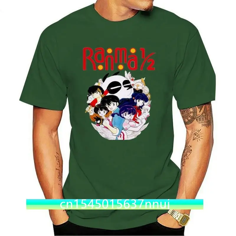 

Ranma 1 2 Shirt Anime T-shirt Novelty Cool Tops Men Short Sleeve Tshirt