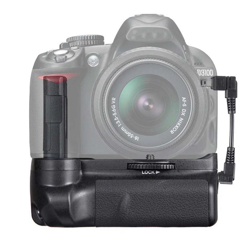 Вертикальный батарейный блок для камеры NIKON D3100 D3200 D3300 батарейка цифровой