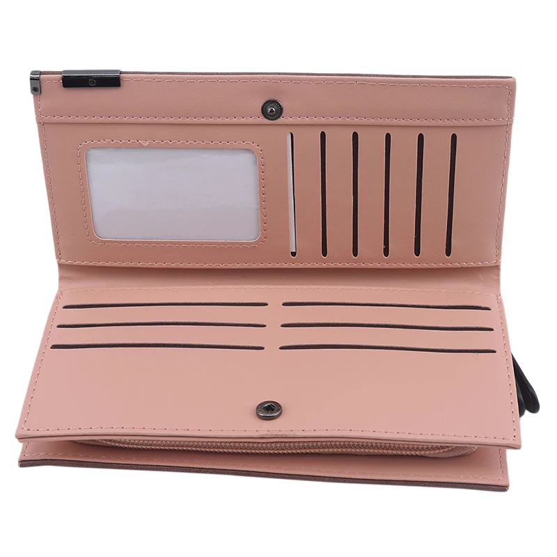 

Hot Sales Brand Wallet Women Scrub Leather Lady Purses High Quality Ladies Clutch Wallet Long Female Wallet Carteira Feminina