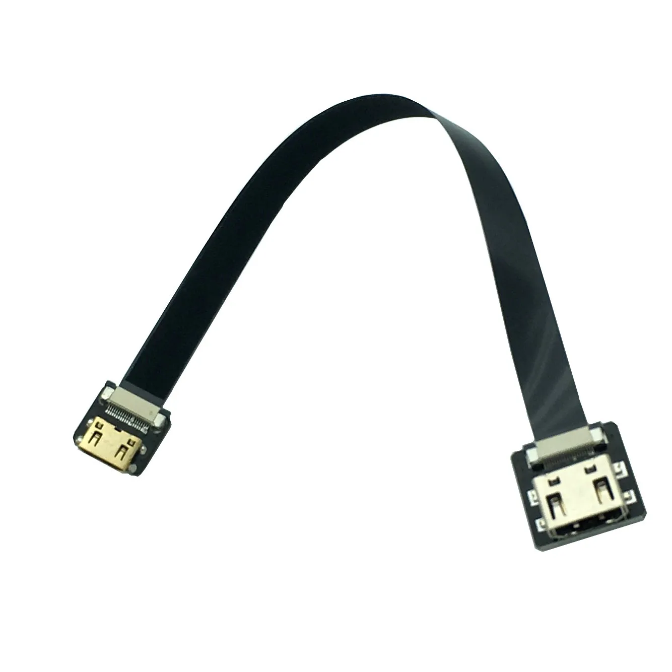 

FPV Mini HDMI-compatible Female to HDMI-compatible Female FPC Flat Cable for Multicopter Aerial Photography 0.1m/0.2m/0.5m