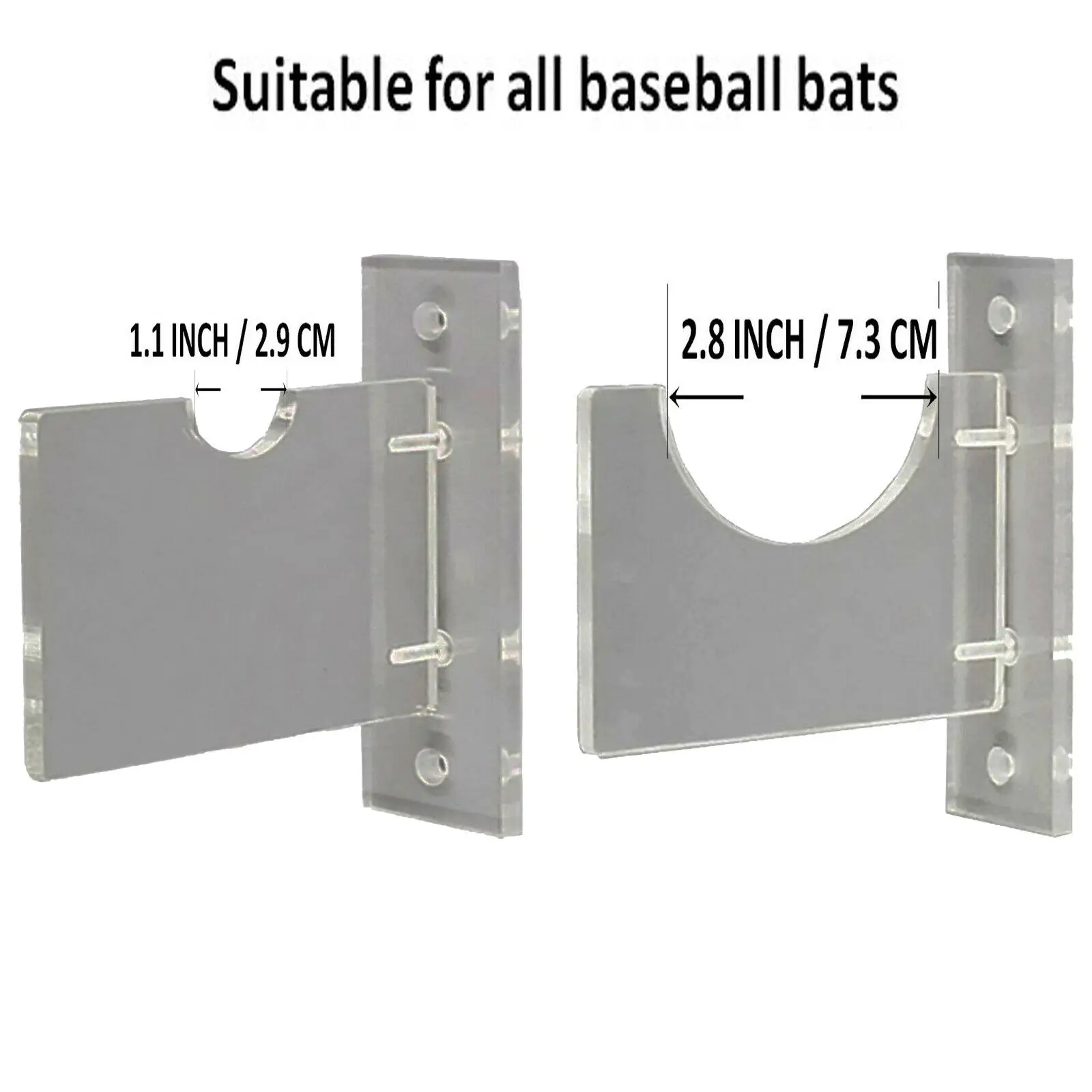 Настенный горизонтальный Бейсбольный Летучая мышь/настенный акриловый