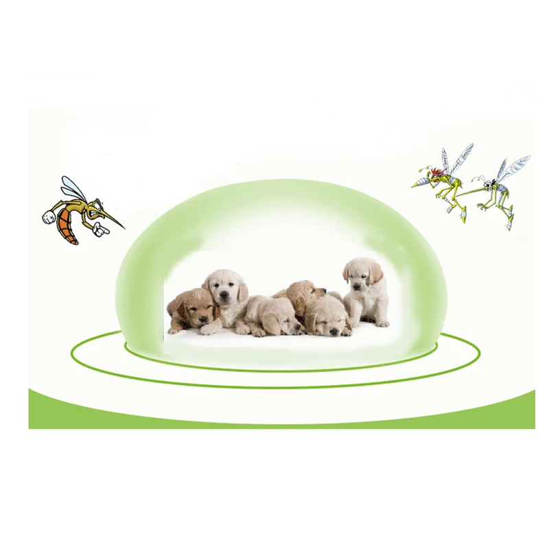 Summer Pet Mosquito Repeller Buckle Dog Cat Plant Oil Repellent Wrap Outdoor Pest Key Chain | Дом и сад