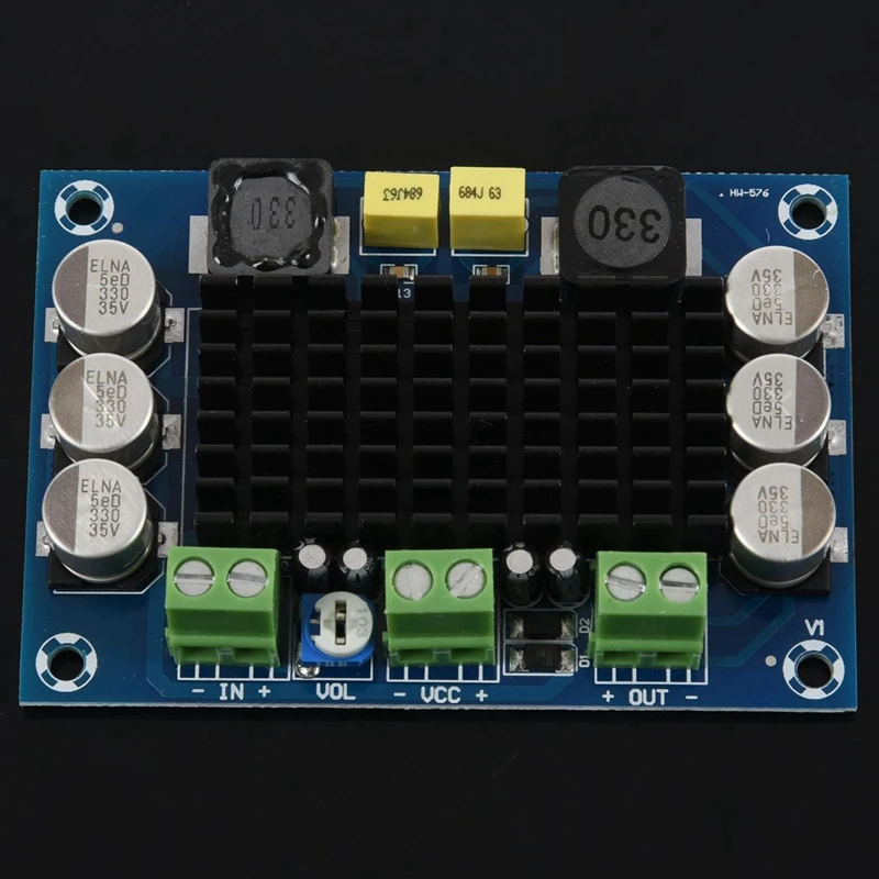 

1 Pcs Blue Backplane Monaural 100W Digital Amplifier Board & 1 Pcs Magnifying Glass Soldering Iron with Storage Box