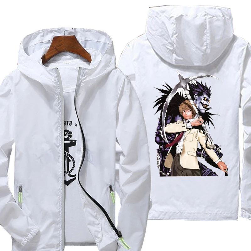 

Jacket Death Note Leisure fashion Breathable Sportswear Unisex Zipper Waterproof Coat Spring Autumn