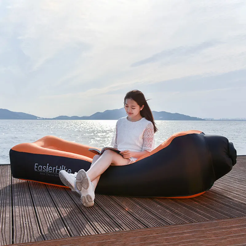 Summer Portable Inflatable Air Cushion Inflatable Cushion Lazy Sofa Bed Office Outdoor Lounge Camping Mat Domestic Air Cushion