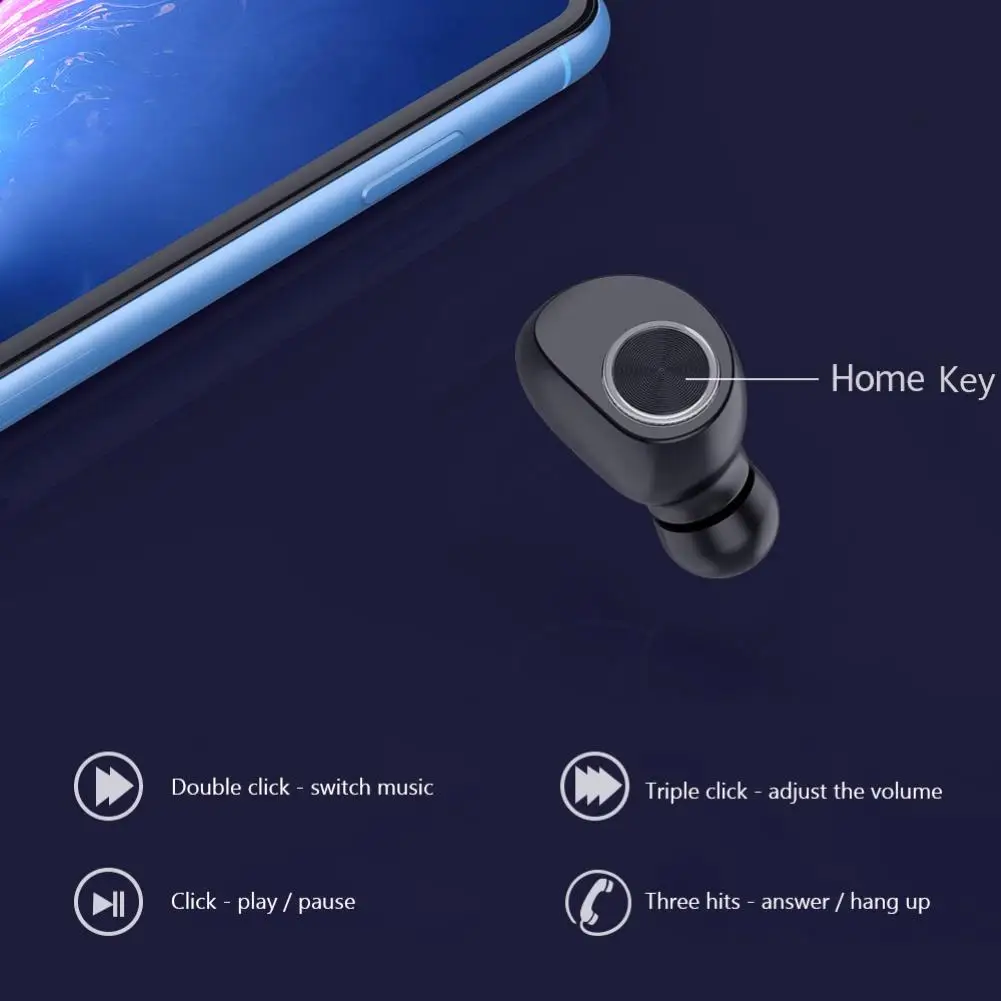 

X29 Wireless Bluetooth 5.0 Waterproof Sports Earbuds Earphones Stereo Headset