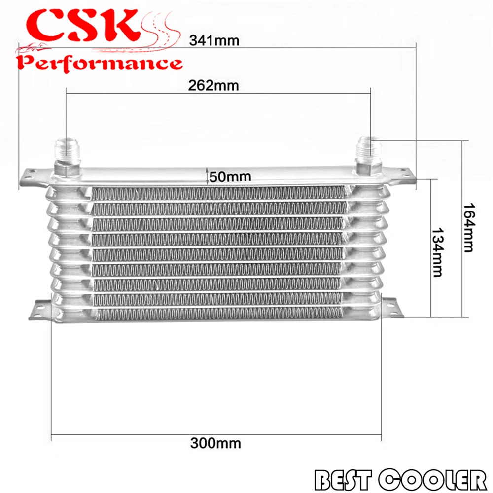 

Universal thermostat Trust 10-Row Thermostatic Oil Cooler Kit Blue/Black