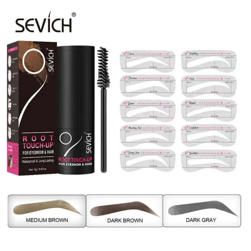 

Sevich One Step Eyebrow Stamp Hairline Powder Trimming Eyebrow Gel Brush Eyebrow Powder Seal Stick Longlasting Eye Makeup TSLM2