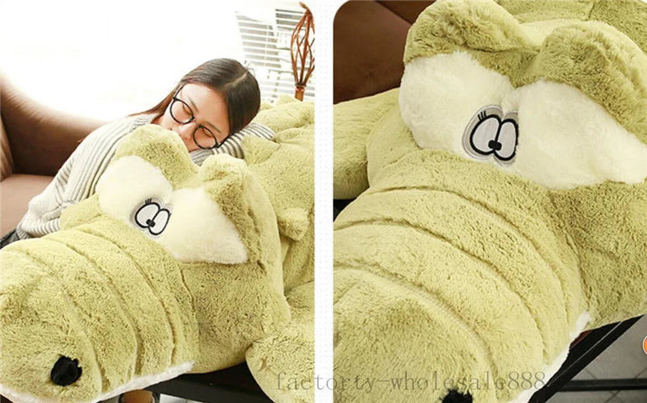 

170cm giant big plush crocodile skin plush animal plush toy huge cushion pillow gift cute plush without filler