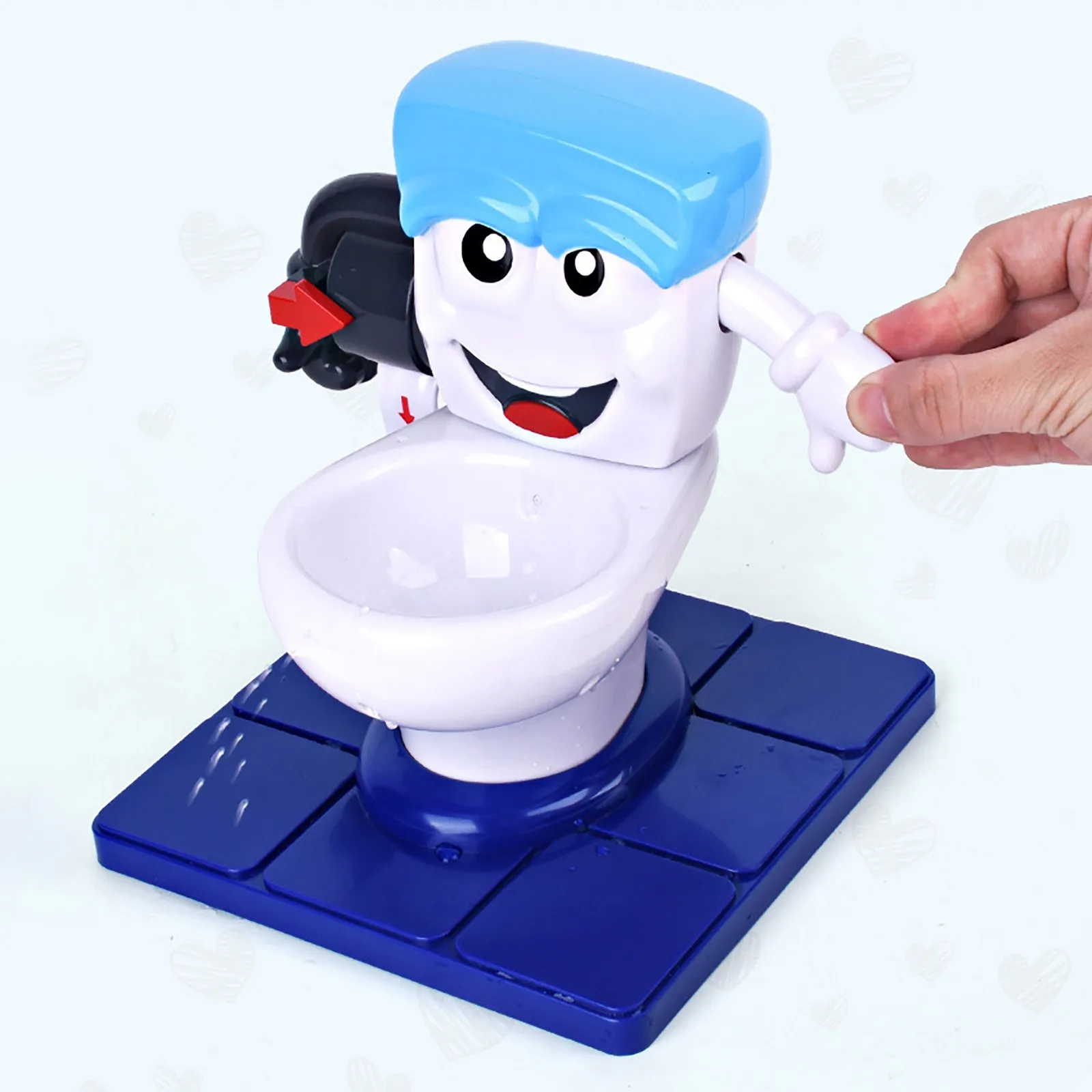 Двойной Туалет игрушка Детская образовательная Интерактивная распыления воды