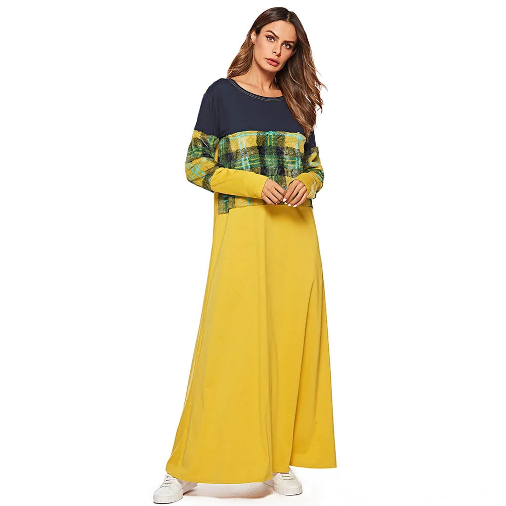 Мусульманское платье-абайя для женщин Дубайский арабский марокканский кафтан