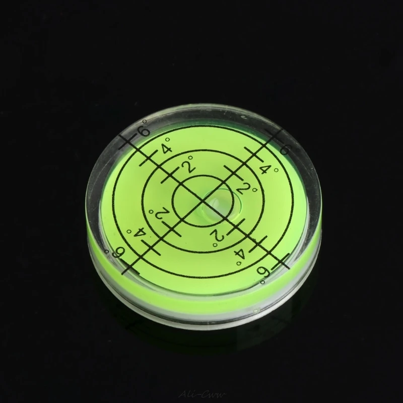 

1Pc Bulls-eye Bubble Degree Marked Surface Spirit Level For Camera Circular 32x7mm