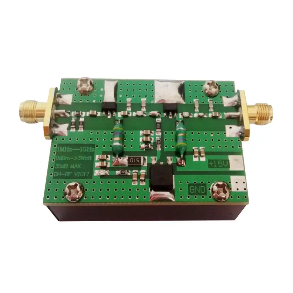 

1MHz-1000MHZ 35DB 3W HF VHF UHF FM Broadband RF Power Amplifier Transmitter for Ham Radio