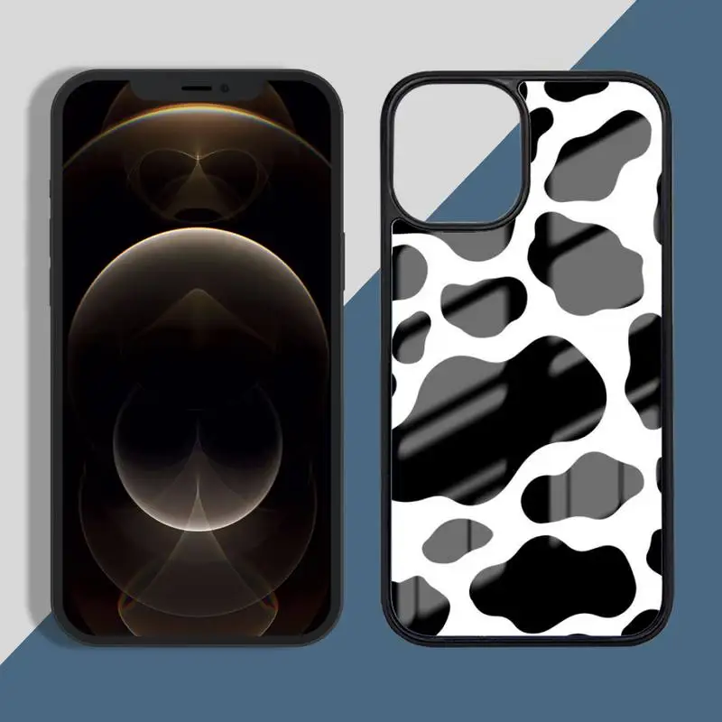 

Cow pattern colorful Phone Case TPU+PC For iPhone X XR XS 11 12 mini Pro MAX 7 8 Plus