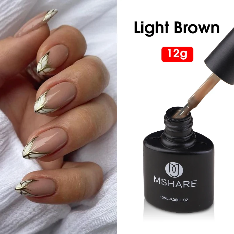 MSHARE молочный гель лак молочно белый Гель для ногтей отмачиваемый 12 г высушенный с