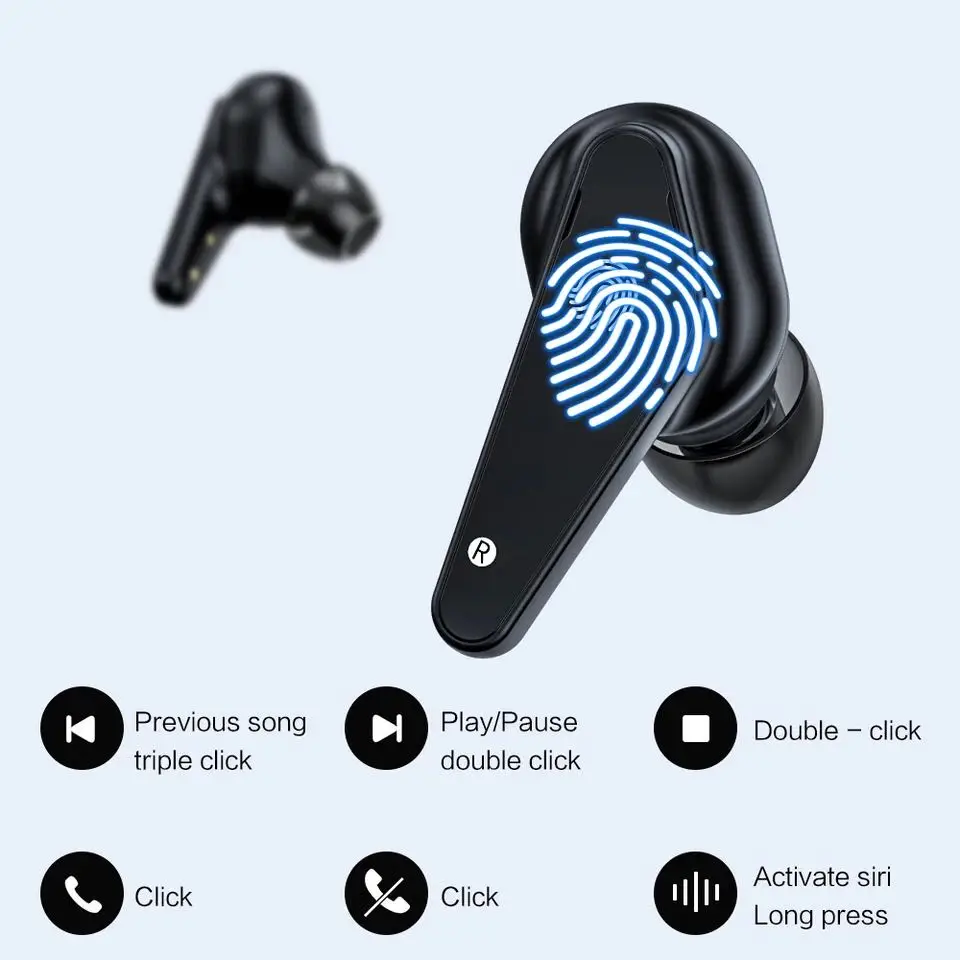 IKOLE TWS Bluetooth 5 0 Беспроводные наушники с зарядным чехлом беспроводным устройством