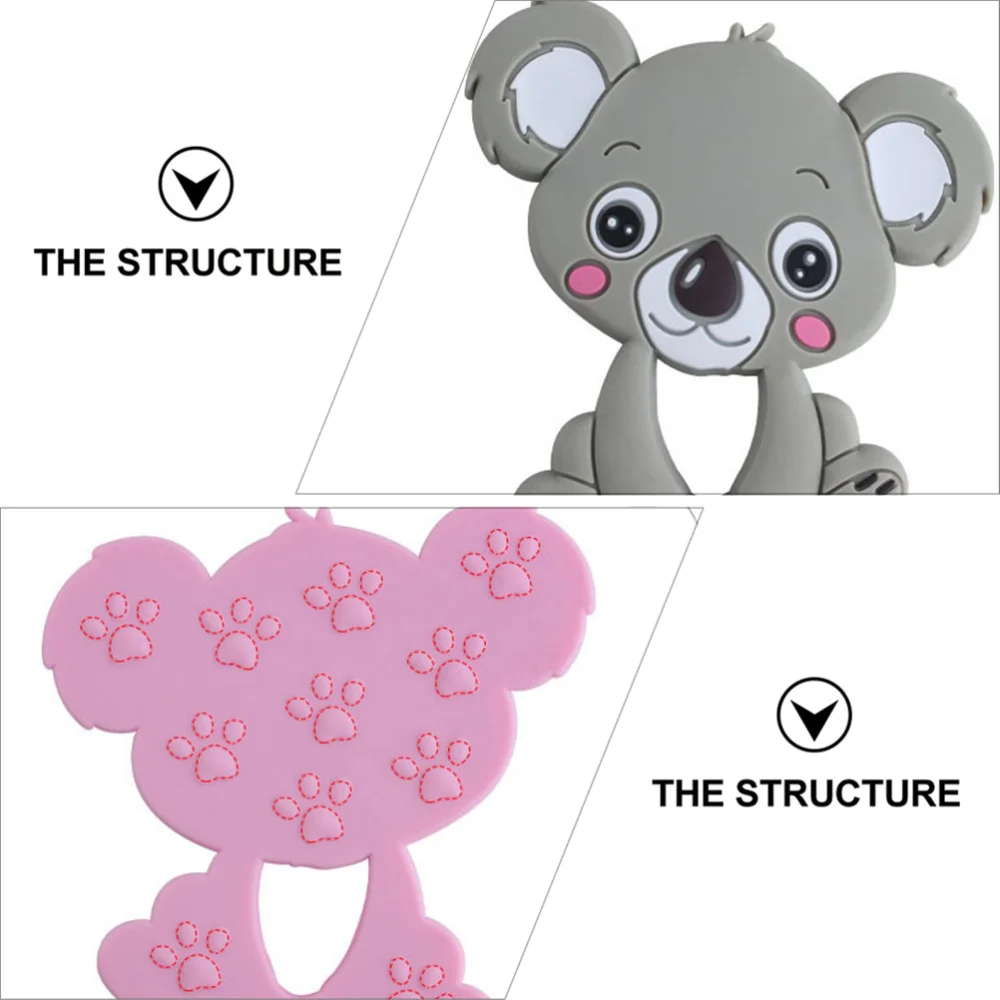 

2pcs Random Animal Shaped Chewing Molar Plaything Teether Teething
