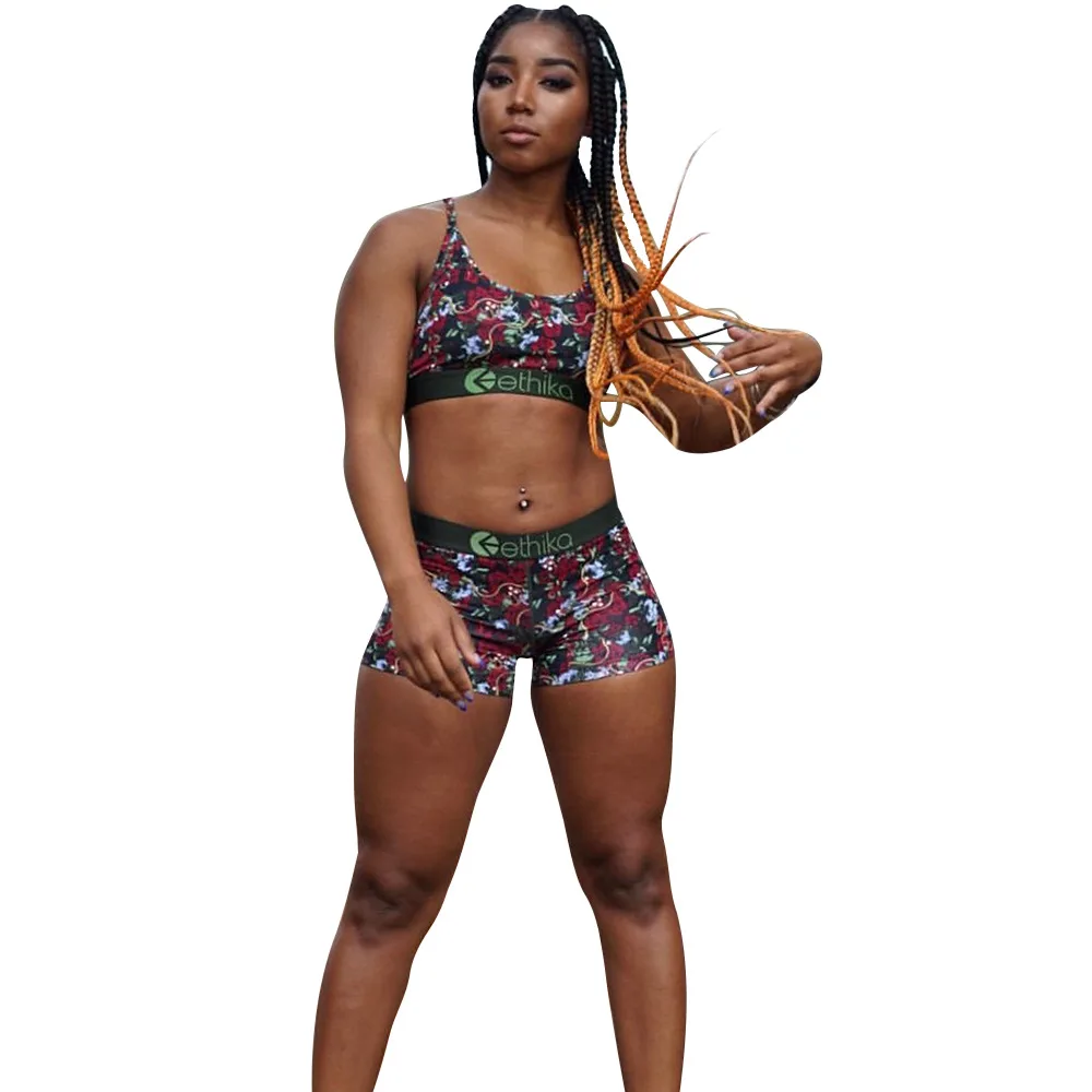 New Arrive Women Set Beach Summer Print 2 Pieces Outfits For Sexy Suit SLS6229 |