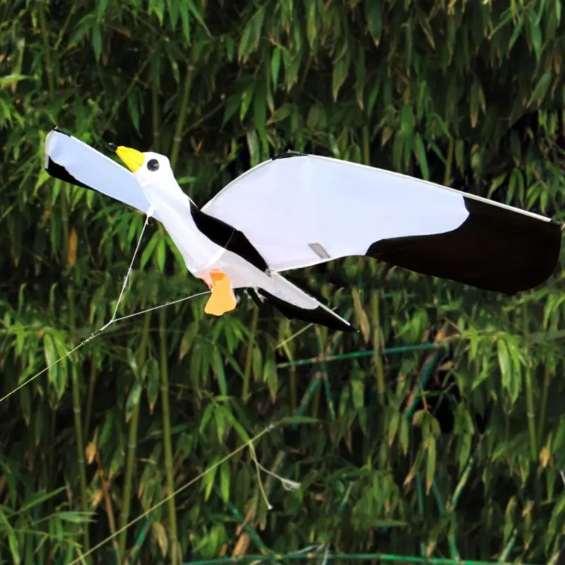 

3D Seagull Kite Single Line Flying Kites with Tail and Handle for Adult and Kid G88E