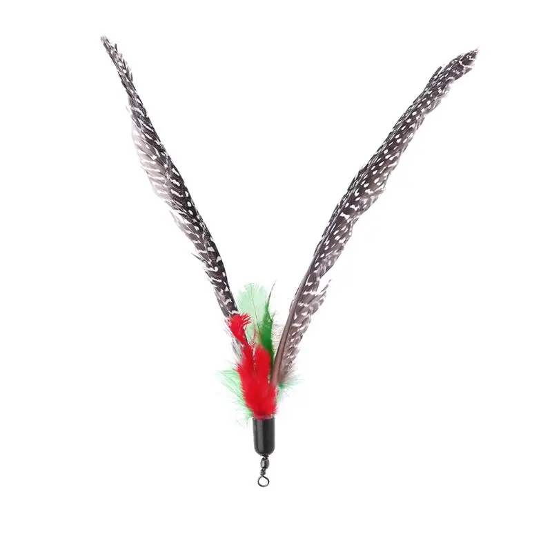 2020 Новые 5 шт ручной работы натуральные перья кошка игрушка да птица заправки