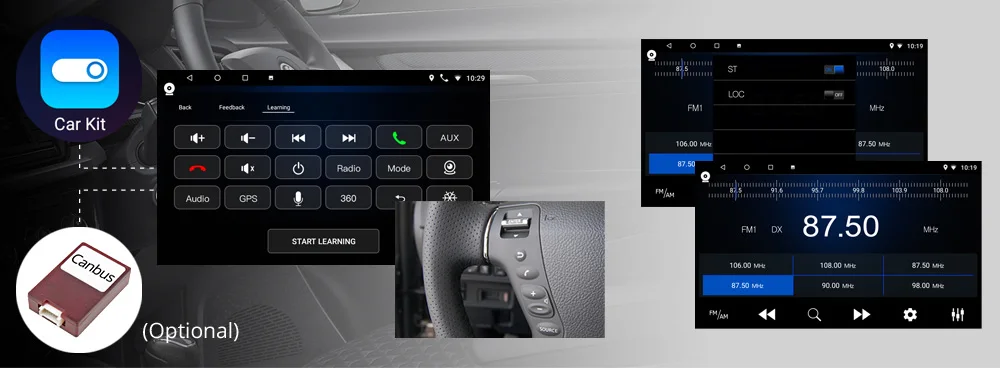 Автомобильный gps-навигатор SINOSMART 2.5D ips/QLED 1G/2G для Toyota TACOMA Hilux AVENSIS 32EQ DSP, 4G слот для sim-карты опционально