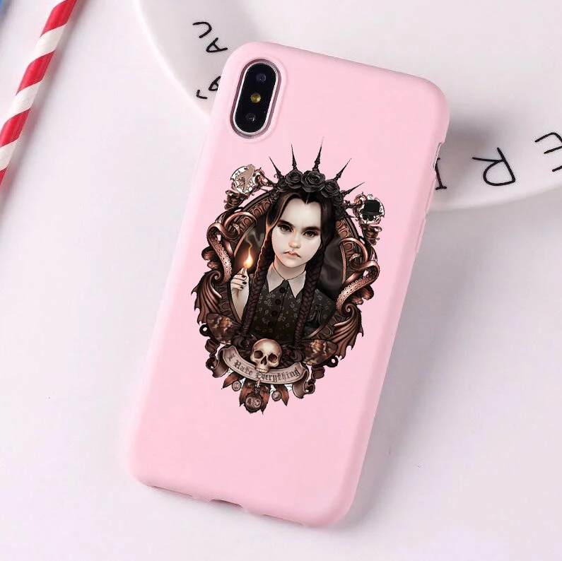22918 Среда Addams семейный цветной Мягкий силиконовый чехол для телефона iphone 6/6s, 6 Plus/6s Plus, 7/8, 7 Plus/8 Plus, X, XS, XR, XSMax - Цвет: 22918