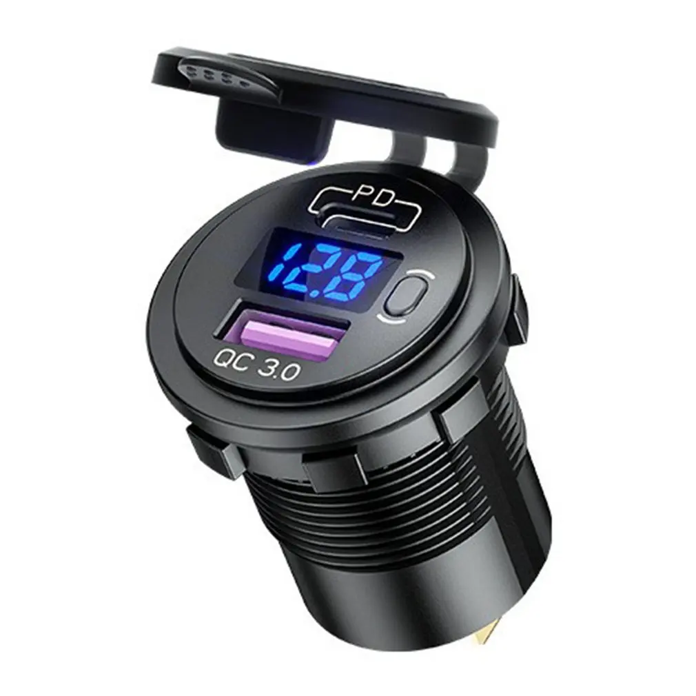 

Зарядное устройство для автомобиля, 12 в PD + USB