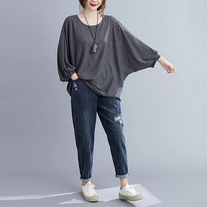 

2021 Plus Size Women T-Shirt Tops Cotton Basic Style Ladies Tops Casual Style Vintage Oversize New Elegant Tees Fit 4XL 5XL