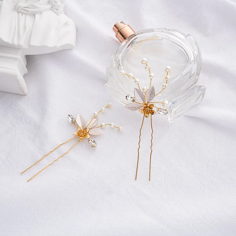 

Poetic new wedding accessories which five beads pin headdress fashion wholesale hair modelling the bride