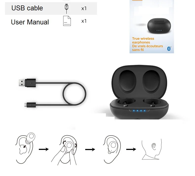 Настоящие беспроводные bluetooth-наушники, беспроводные наушники, TWS, chargebox, совместимые с iphone, android мобильным телефоном