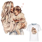 Термотрансферные нашивки для одежды Mama Kiss Her, наклейки для мальчика, глажка на футболке, платья сделай сам, новый дизайн, легкая печать