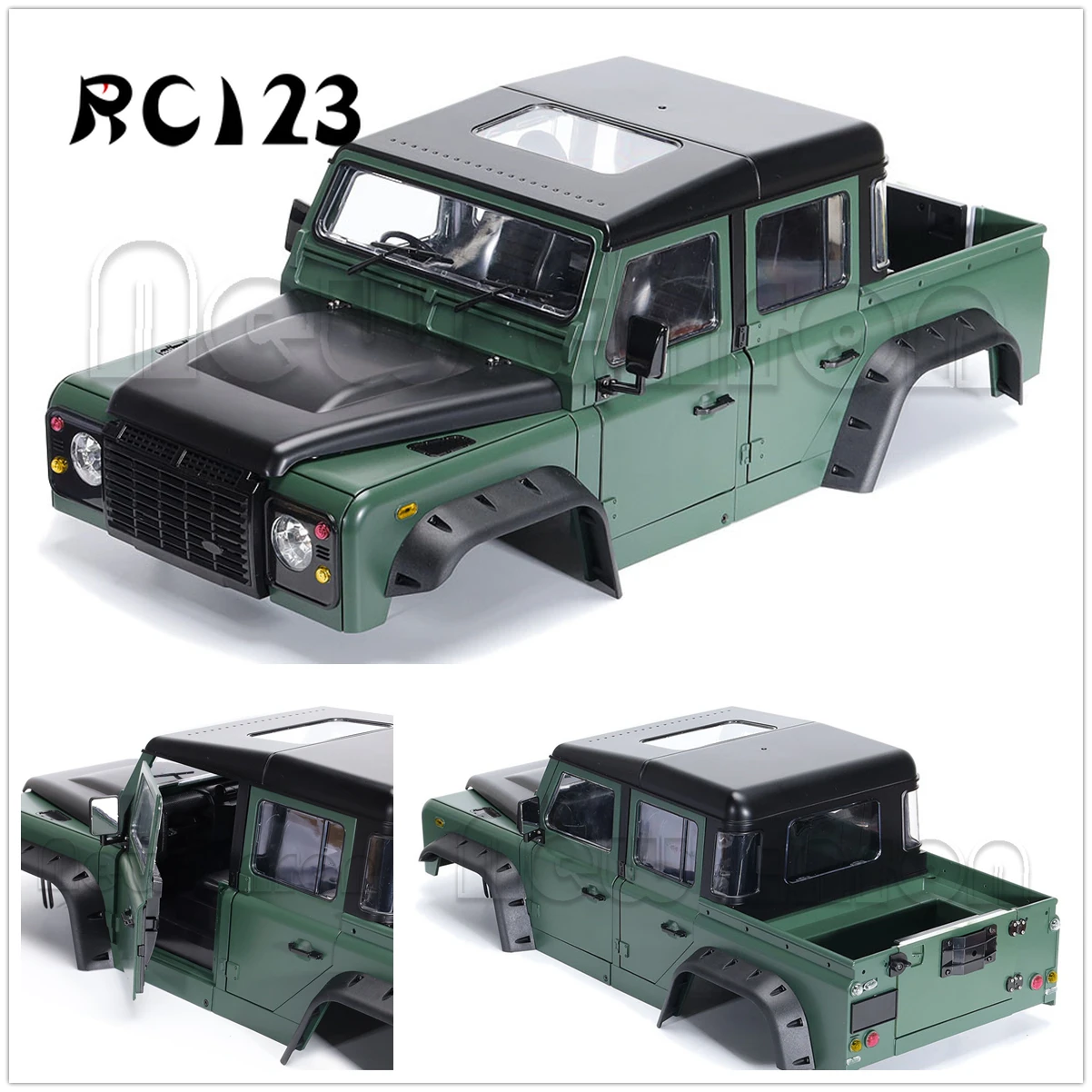 

313mm 12.3in 1P Hard Plastic Wheelbase D110 Defender Body Shell for 1/10 RC Crawler Car Traxxas TRX4 Axial SCX10 90046