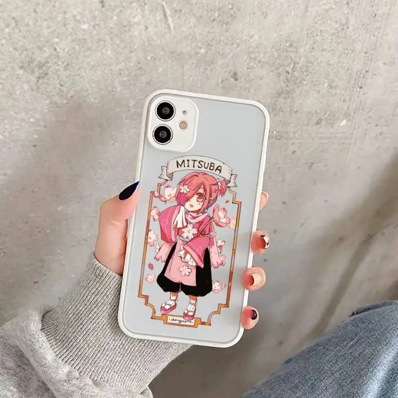 

Toilet Bound Hanako Kun Phone Case For iPhone 12 11 Mini Pro XR XS Max 7 8 Plus X Matte transparent White Cover