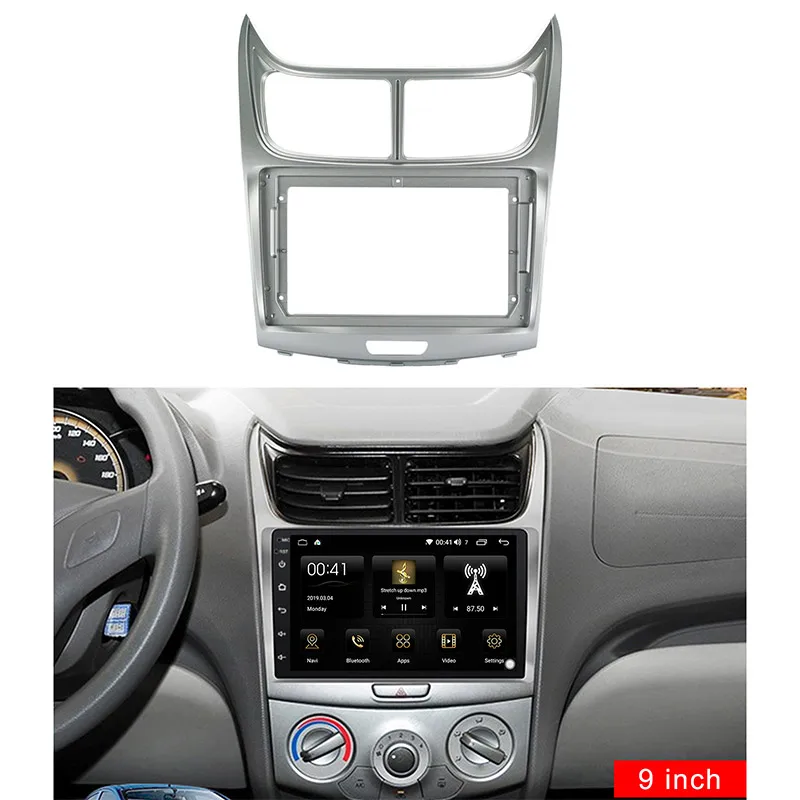 9-дюймовая Автомобильная панель Fascia Для CHEVROLET Sail 2004-2014 двойная Din для установки
