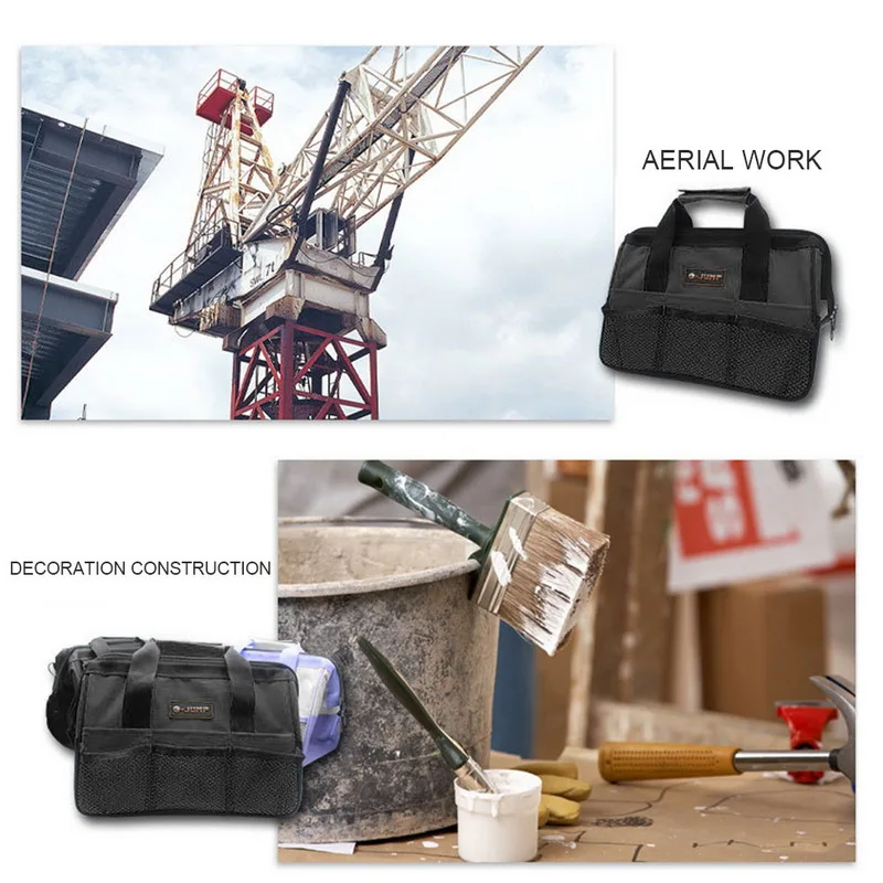 

Oxford CanvasMultifunction Waterproof Hand Tool Storage Carry Bags Portable Pliers Metal Toolkit Parts Hardware Parts Organizer
