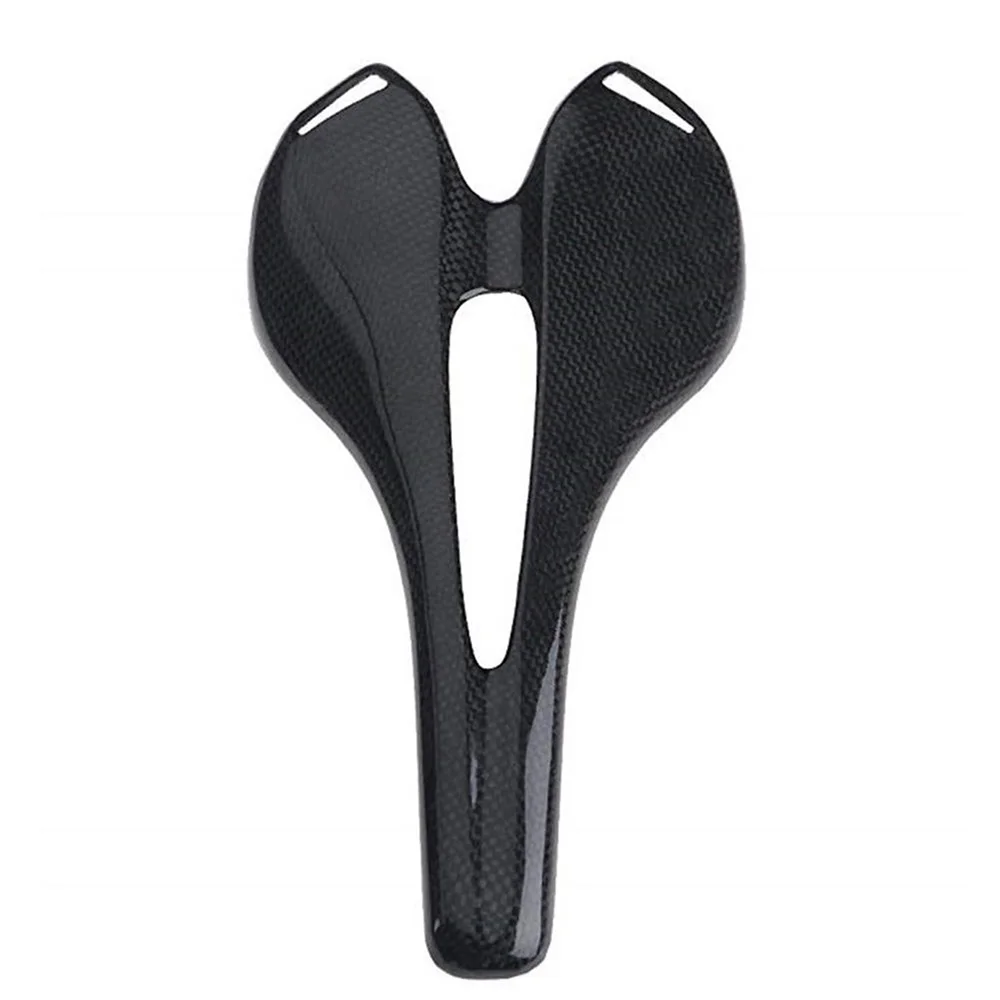 

Bike Seat Bicycle Saddle Pad 3K T700 Carbon Fiber Bicycle Seat Cushion Soft Saddle Seat Hollow Saddle for MTB Road Bike