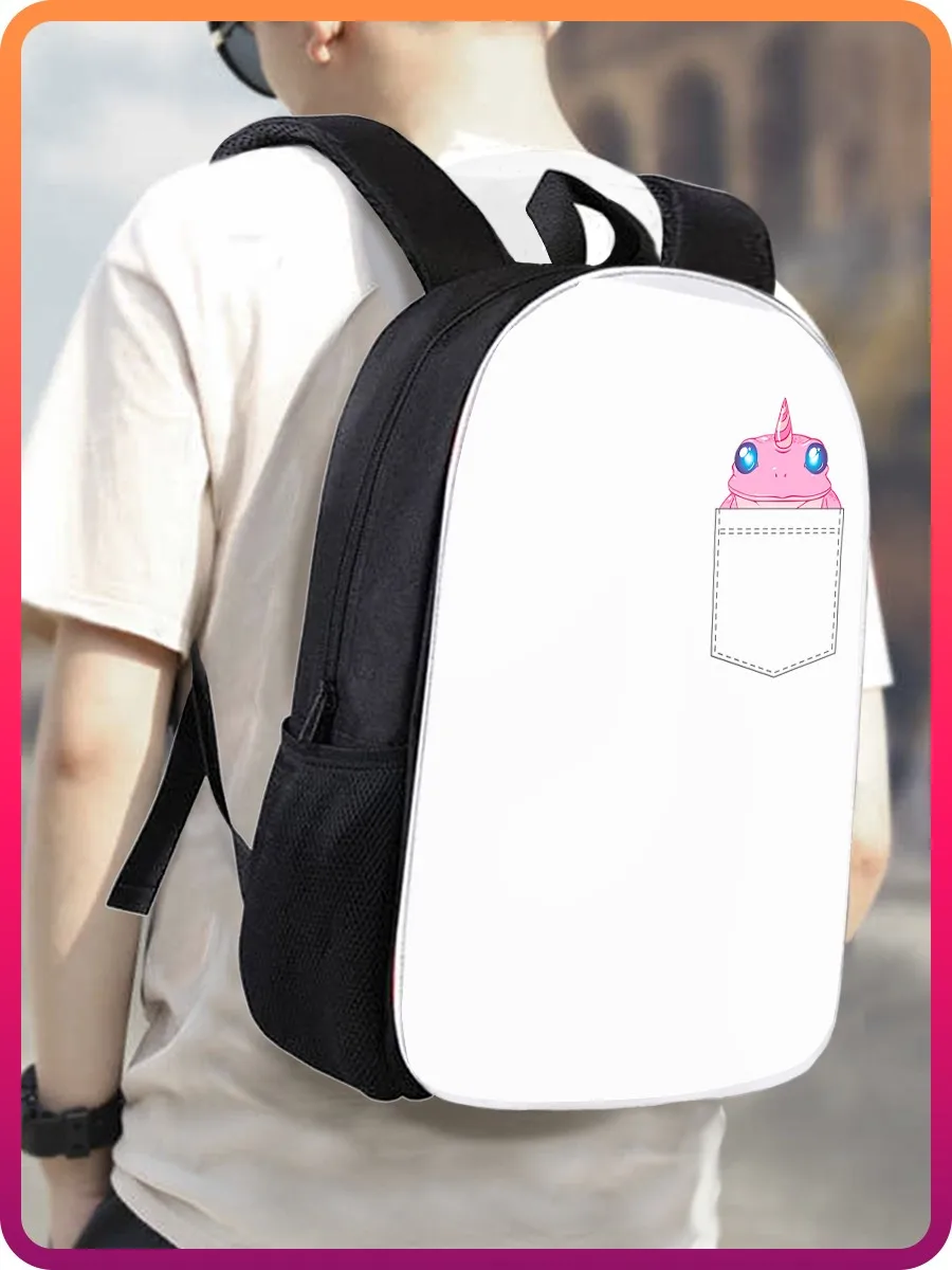 Рюкзак Разное Карман (милые животные лягушка в кармане) - 21890 | Багаж и сумки