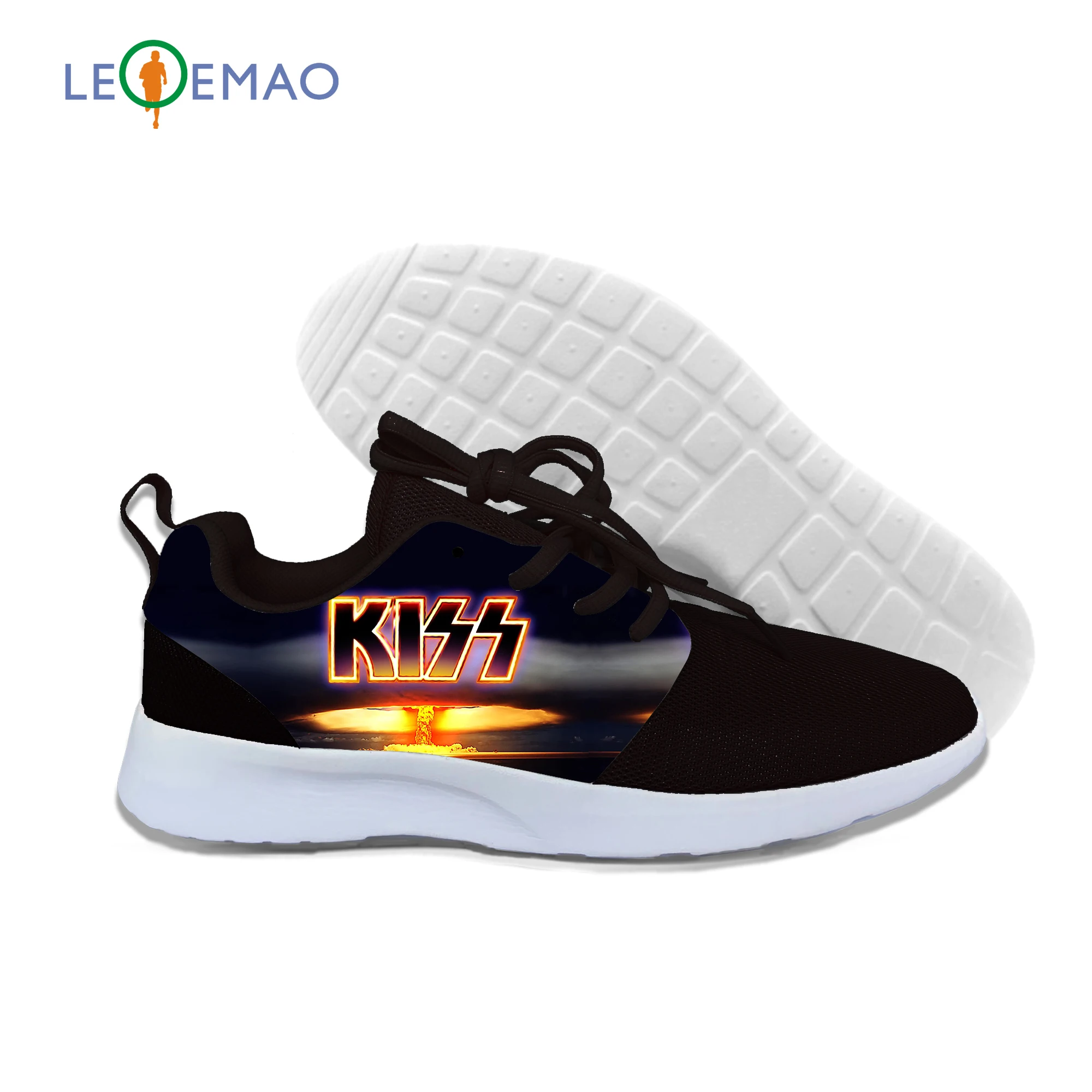 

Light Running Shoes Breathable Sneakers Hot Sales Music Band Kiss Design Casual Breathable Shoes Outdoor Walking Shoes