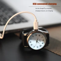 fashion simple watches men flameless cigarette lighter replaceable heating wire clock usb charging lighter watches men watches
