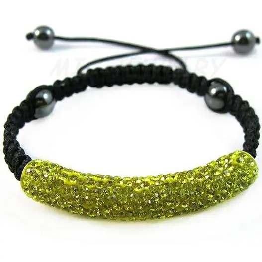 factory price New Arrival Mixed colour 8 pcs/lot Long Tube Bending Beads trendy crystal bracelet hr54 | Украшения и аксессуары