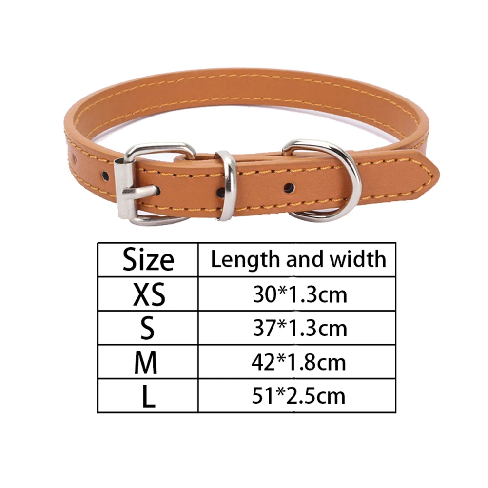 Новый сплошной цвет ПУ + цинковый сплав Материал ошейник для домашних животных
