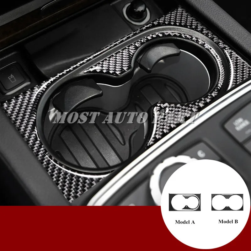 

Центральный подстаканник из углеродного волокна для Benz GLS X166 2016-2019, 2 модели, автомобильные аксессуары, украшение интерьера автомобиля