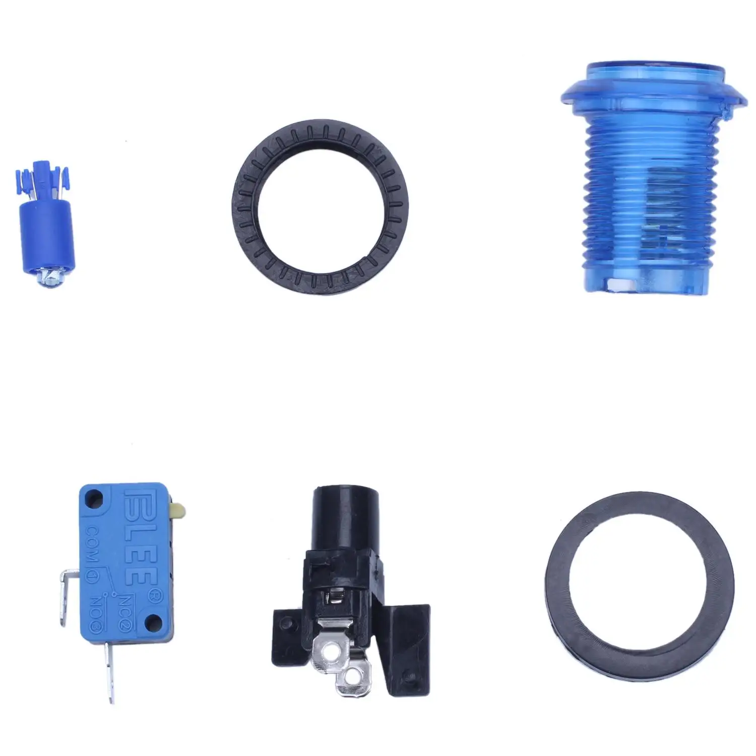 2 комплекта круглый освещенный аркадная видео игра кнопочный переключатель