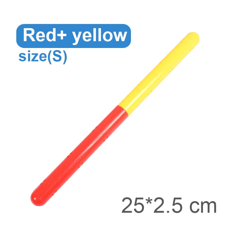 Red Yellow S Ruizhi 2 шт./компл. детей звук гимнастические палки батон детское снаряжение для фитнеса детский сад деятельности на открытом воздухе спортивные игрушки RZ1127 - Цвет: Red Yellow S