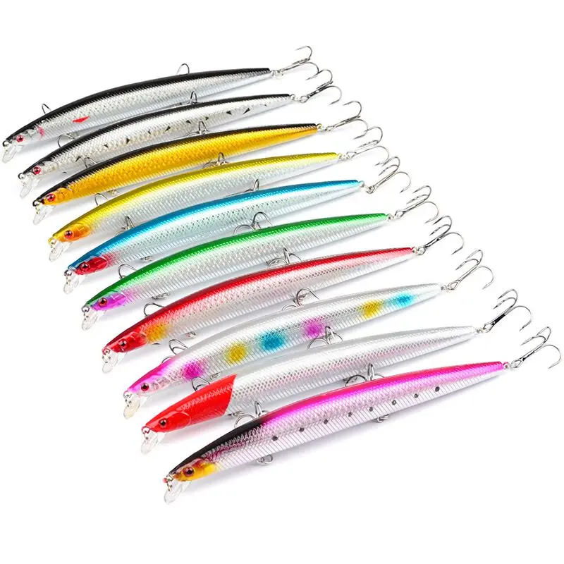 10 шт./компл. 18 см вес 26 грамм крупномасштабных Приманка minnow морские рыболовные