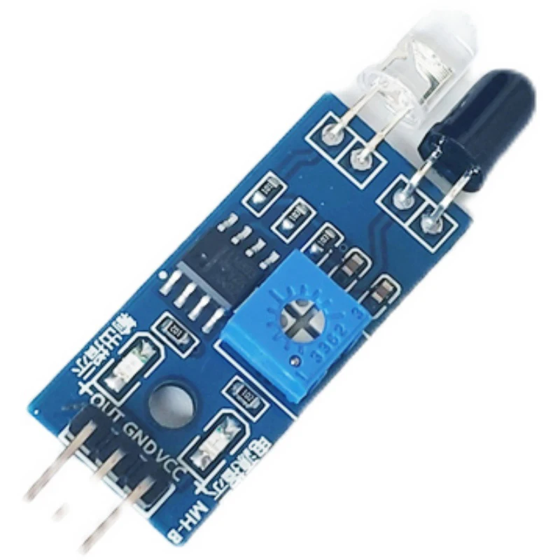 

Инфракрасный Барьерный модуль, датчик обхода препятствий, черный и белый цвета, распознавание линий, регулируемое расстояние для радиоупра...