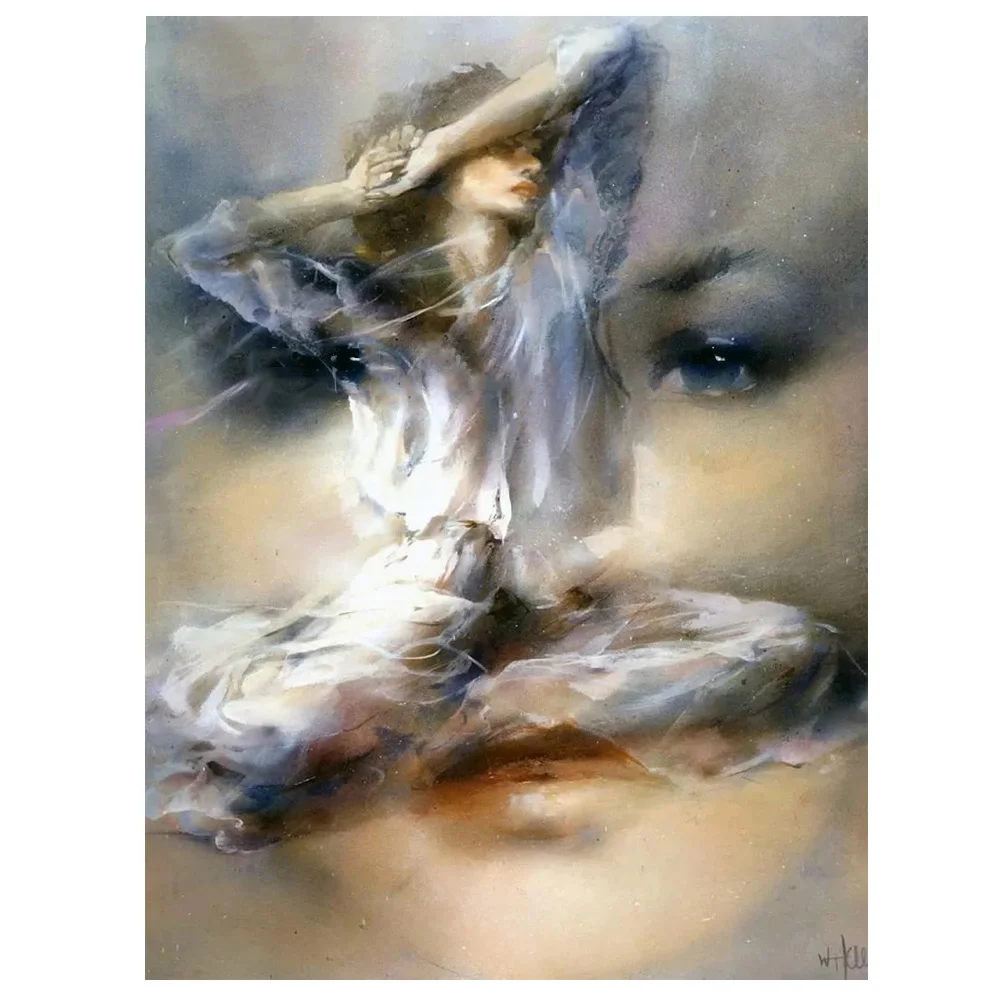 Алмазная вышивка сделай сам квадратная и круглая картина с глазами Набор для