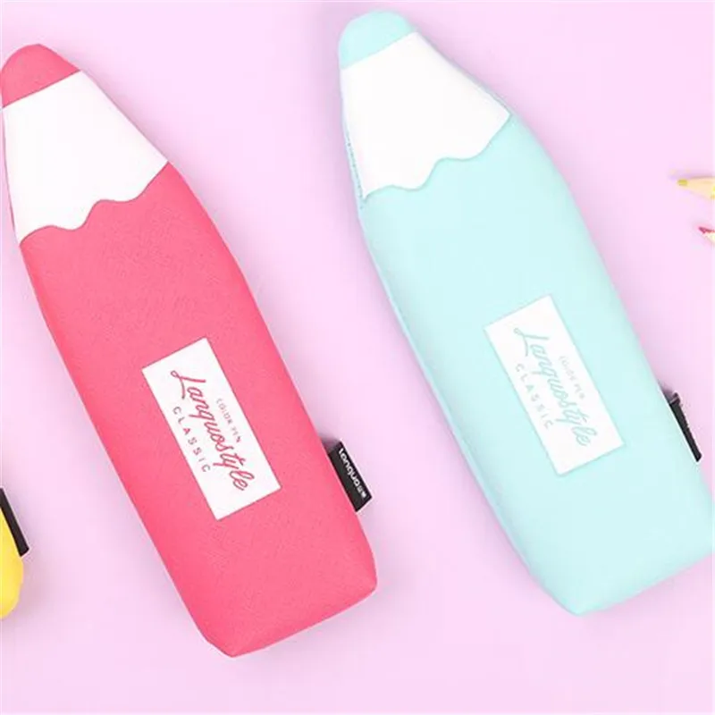 Креативный полиуретановый чехол для карандашей kawaii милые канцелярские